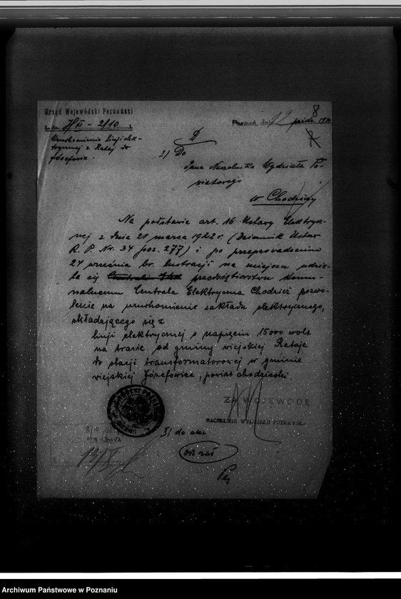 Obraz 12 z jednostki "/Sprawy elektryfikacyjne/"