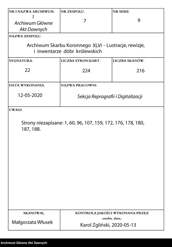 image.from.unit.number "Juramenty lustratorów dóbr biskupstwa łuckiego, series artykułów i opisan w tym Dziele znajduiących się, lustracja dóbr biskupstwa łuckiego, skargi, petycje i supliki w sprawie ucisku, sumariusz intraty dóbr biskupstwa łuckiego, wójtostwo torczyńskie w woj. wołyńskim."