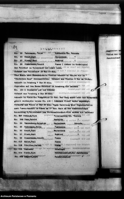 Obraz 19 z jednostki "Überfühnugsberichte - translokacje zwłok"