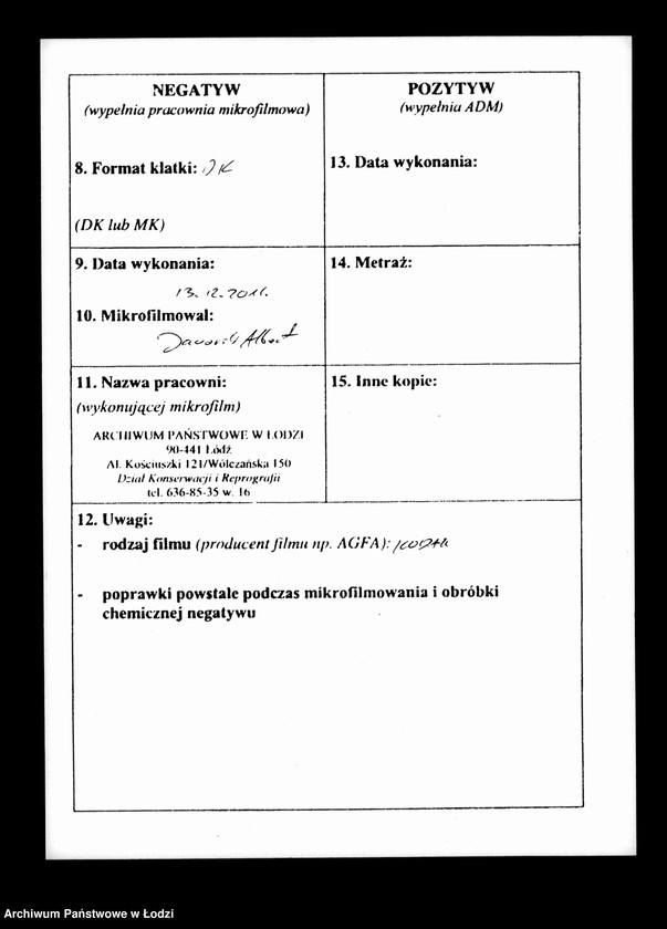 Obraz 3 z jednostki "Księga ustanowionych taks miesięcznych na chleb, bułki i mięso w m. Łodzi 1861 roku"