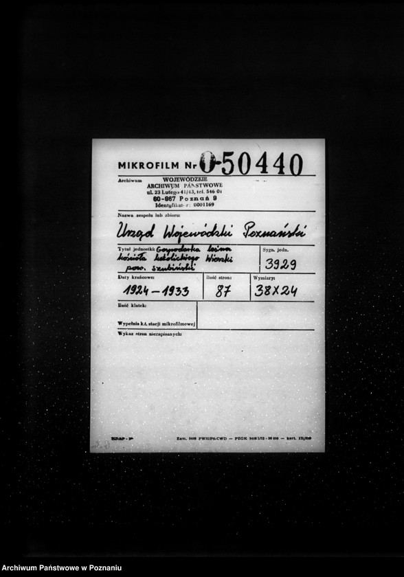 Obraz 2 z jednostki "Gospodarka leśna kościoła katolickiego Wieszki powiat szubiński"