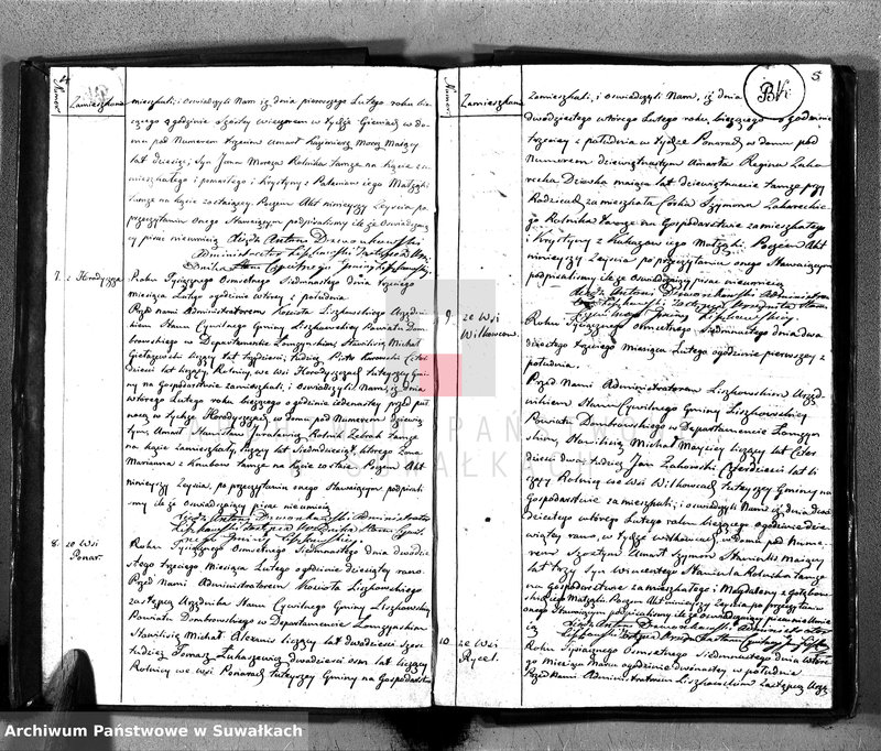 image.from.unit.number "Księga Aktów Zeyscia Urzędnika Stanu Cywilnego Gminy Liszkowskiey na Rok 1817 od 1 stycznia"