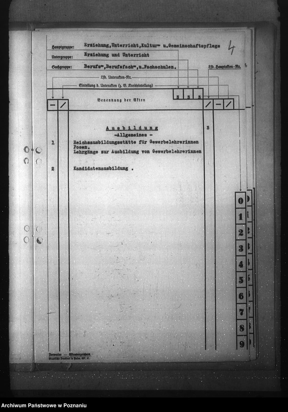 Obraz 8 z jednostki "Aktenplan der Berufs-, Berufsfach- und Fachschulen"