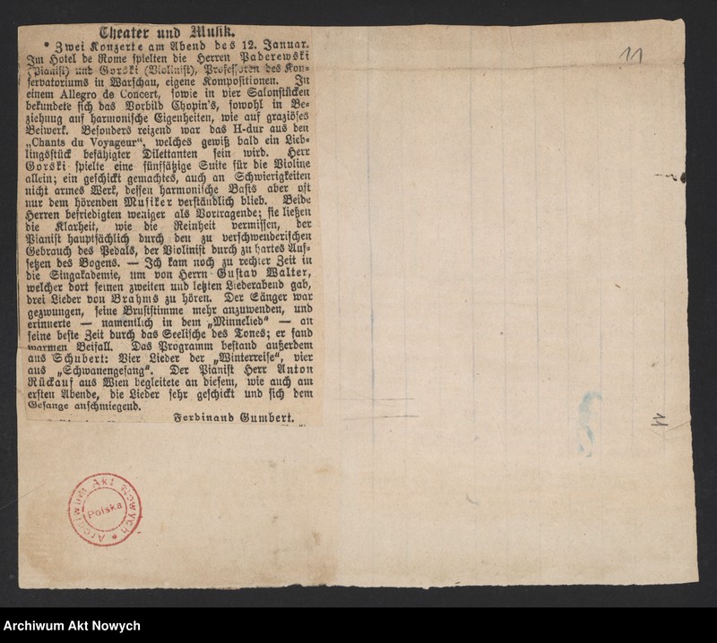 Obraz 12 z jednostki "Programy i krytyki koncertów i turnée od 1879 do 1891; brak s.3"