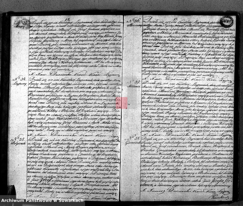 image.from.unit.number "Księga Duplikat Aktów Urodzonych, Zaślubionych i Umarłych w Parafij Leypuńskiey za Rok 1847"