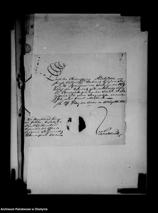 image.from.unit.number "/Schriftwechsel des Kommandeurs der 2 Kavalerie- Brigade Gf. Karl Lehndorff u. a. /"