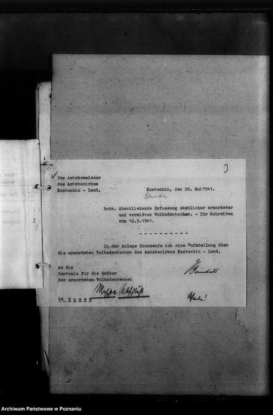 Obraz 7 z jednostki "Kreis Schroda (Środa).Korespondencja i wykazy Niemców, którzy zginęli w 1939 roku"