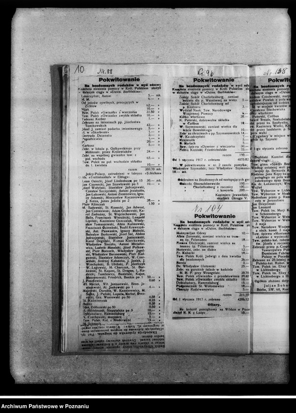 Obraz 15 z jednostki "Podziękowania w prasie za dary pieniężne dla bezdomnych Polaków. [Wycinki prasowe]"