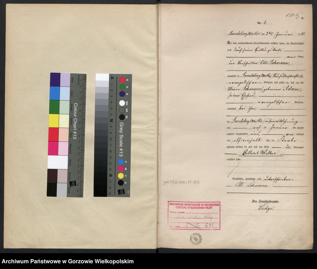 Obraz 3 z jednostki "Geburts Register"