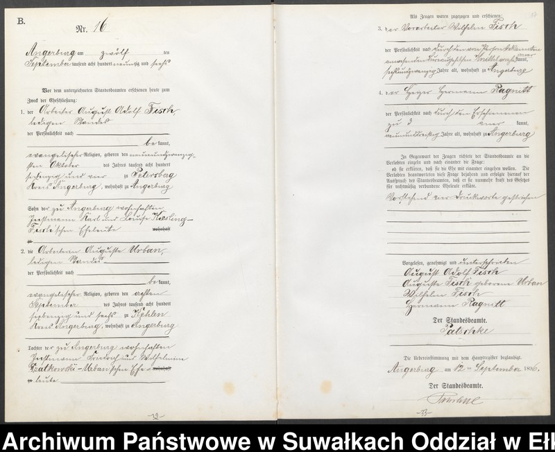 image.from.unit.number "Heiraths-Neben-Register des Preussischen Standes-Amtes Angerburg Kreis Angerburg"