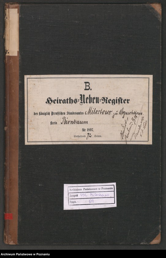 Obraz 2 z jednostki "Księga małżeństw"