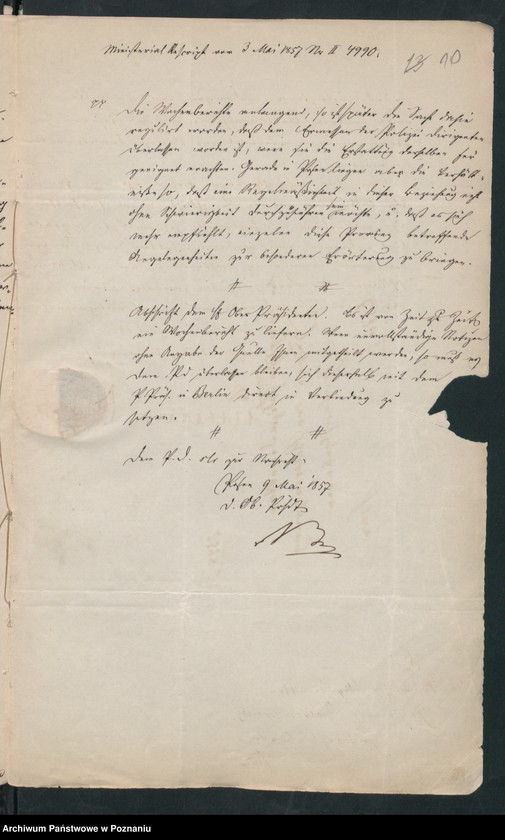 Obraz 14 z jednostki "A. gen. betr. Erlasse der höheren Behörden /Ministerium, Oberpräsident, Regierung…/ wider politische Umtriebe"