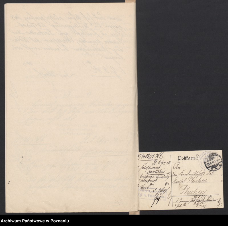 image.from.unit.number "Acta specjalia betreffen Verlängerung der jarotschiner Kreisbahn von Twardow über Kurcew, mamoty, Skrzypno bis Wola"