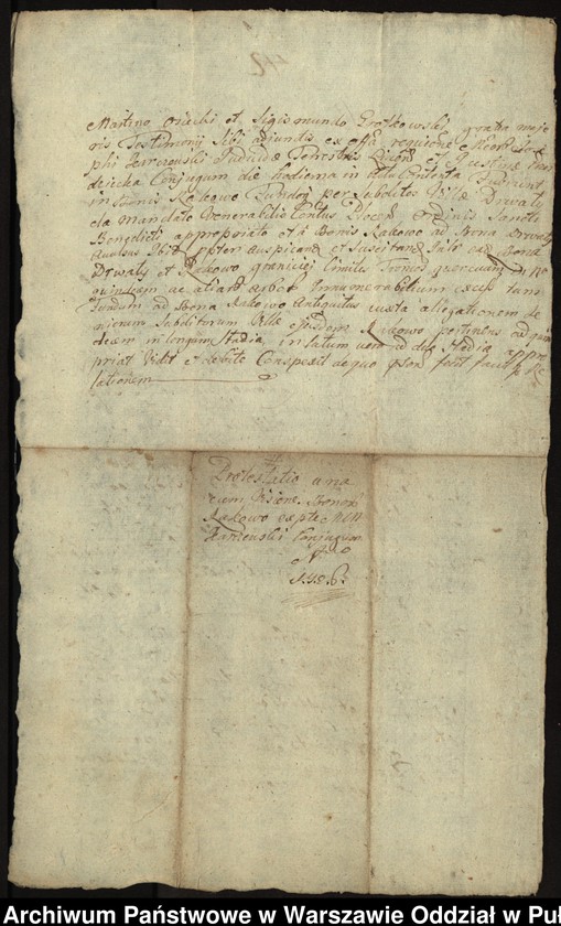 image.from.unit.number "Ekstrakt z ks. gr. wyszogrodzkich wizji i protestacji sędzica liwskiego Józefa Karczewskiego przeciw konwentowi w sprawie o wycięcie przez poddanych klasztornych z dóbr Drwały drzew w lesie należącym do dóbr Rakowo"