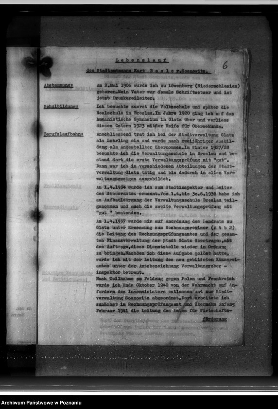 Obraz 10 z jednostki "Bewebungen um Amtskommissarstellen"