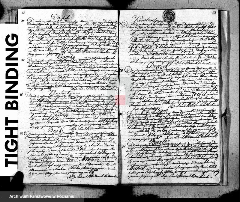 Obraz 13 z jednostki "Akta urodzonych, zaślubionych i zmarłych"