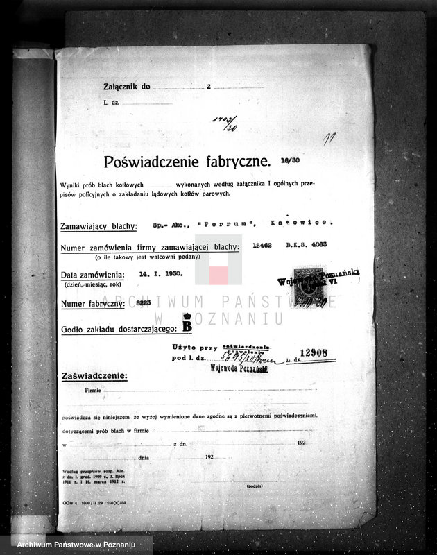 Obraz 15 z jednostki "Cukiernia w Kościanie nr woj. kotła 6480"