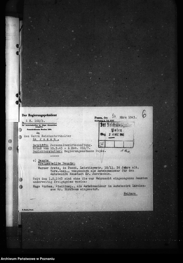 Obraz 10 z jednostki "Zwalnianie pracowników do prac związanych z gospodarką wojenną"