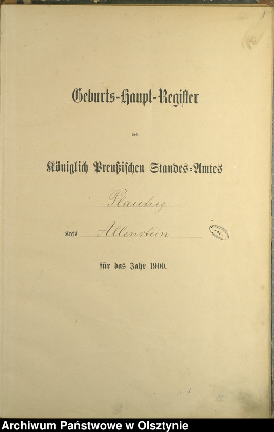 image.from.unit.number "Geburts-Haupt-Register Nr 1 - 41"