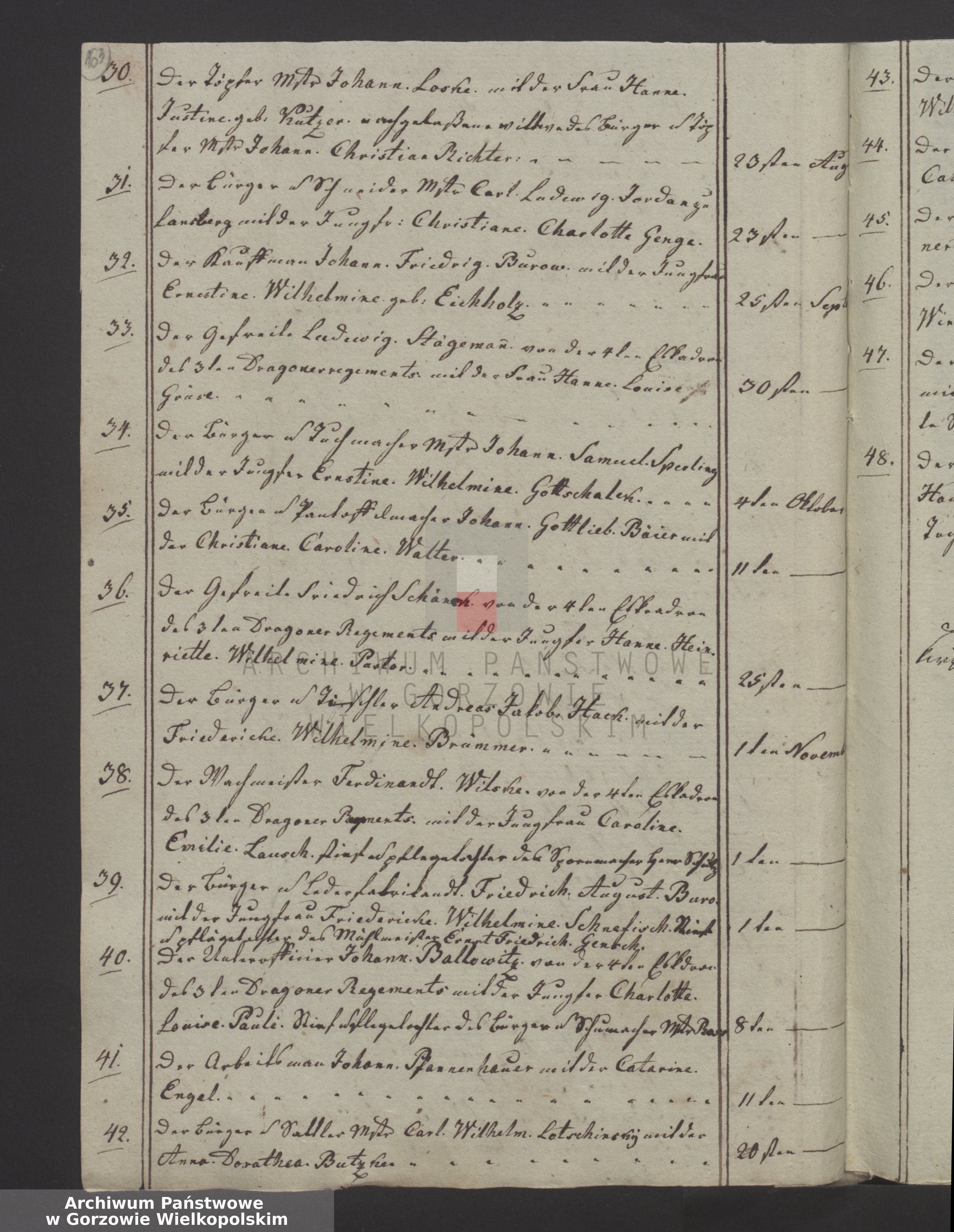 Skan z jednostki: Das Duplikat Kirchenbuch von Friedeberg und Schönfeld