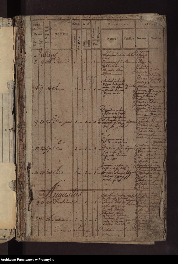 Obraz 4 z jednostki "Księga metrykalna urodzonych: Łazy, Duńkowice"