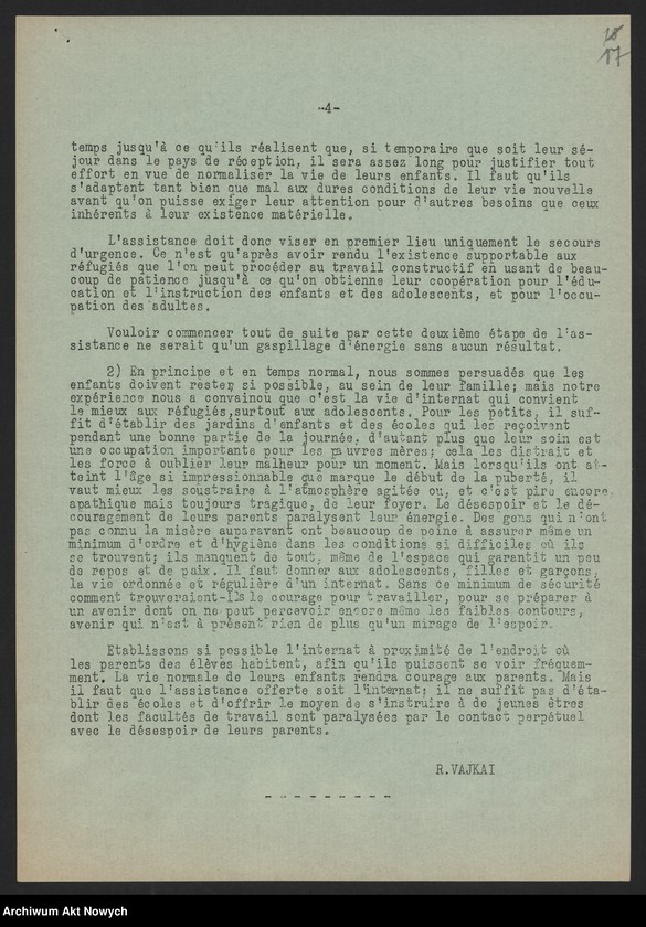 image.from.unit.number "Pro Polonia. Oeuvre suisse de secours aux Polonia victimes de la guerra; Załączniki: 1) Biuletyny Nr Nr 1,2,3; 2) Apel; 3) Raport dotyczący dzieci uciekinierów polskich; 4) kopia listu J. Dębickiego do "Pro Polonia"; L.3"