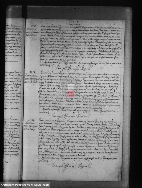 Obraz 13 z jednostki "Księga akt urodzeń, małżeństw, zgonów [parafii rzymsko-katolickiego w Berznikach]"