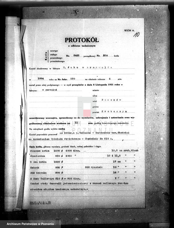 image.from.unit.number "Majętność Boszków, pow. krotoszyński Gorzelnia rolnicza O. Czartoryskiego"