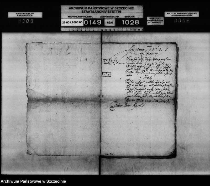 image.from.unit.number "Arnd von d. osten zu Kapelle / Jakob Brauer, Pastor in Trient: Nachlass- Streitigkeiten."