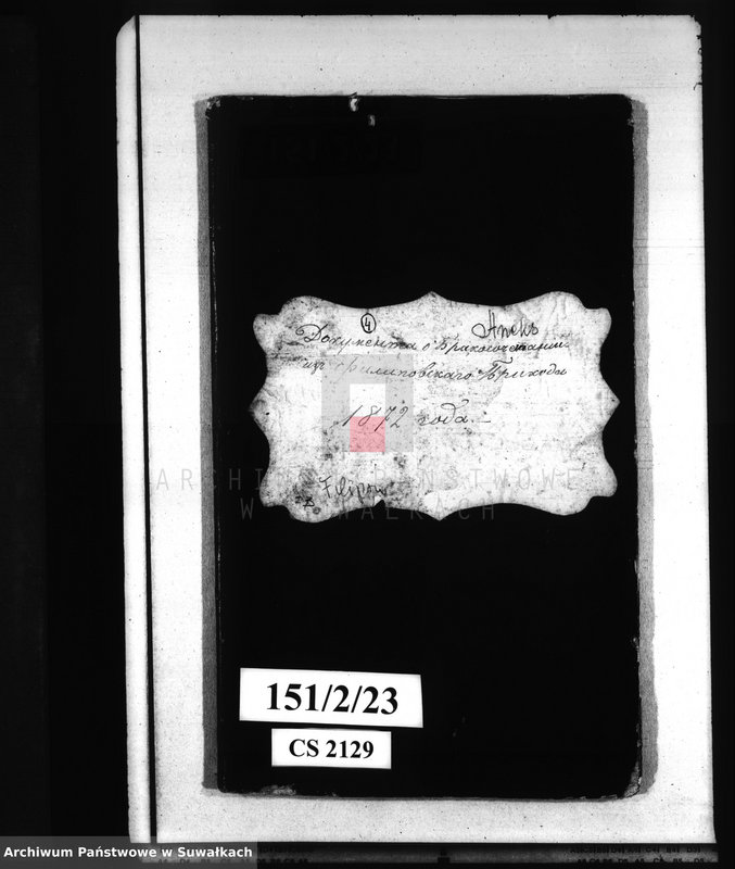 image.from.unit.number "Dokumenta o brakosočetaniu iż Filipovskago Prichoda 1872 goda"