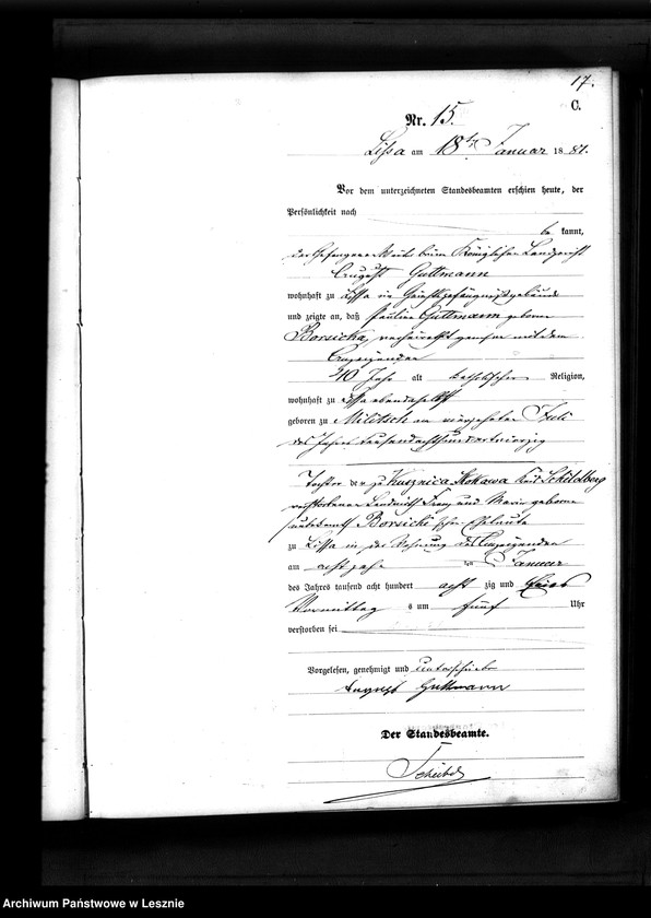 Obraz 19 z jednostki "[Księga zgonów - miasto]"