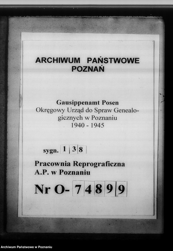 Obraz 1 z jednostki "[Korespondencja w sprawach organizacyjnych, sprawozdanie z działalności], Kreissippenamt Birnbaum [Międzychód]"