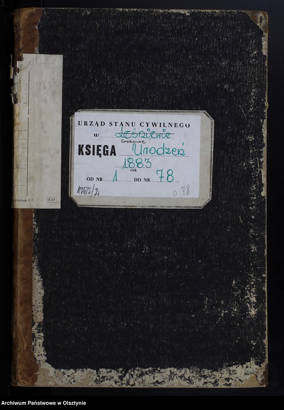 image.from.unit.number "Geburts-Haupt-Register Nr 1 - 78"