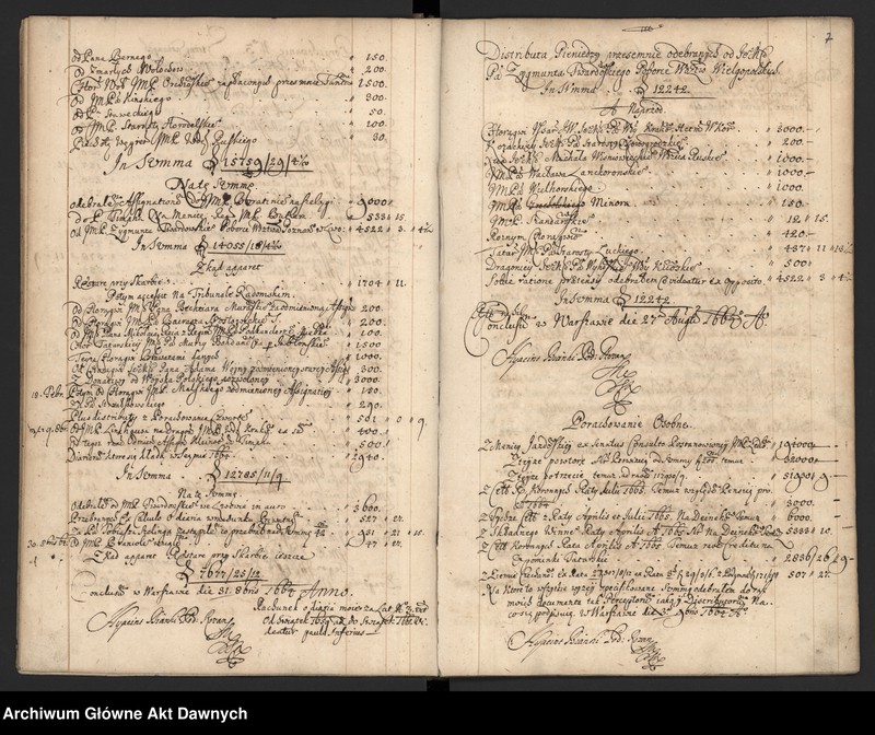 image.from.unit.number "Rejestr różnych dochodów i rozliczeń skarbu koronnego sporządzony przez pisarza A. Baiera."