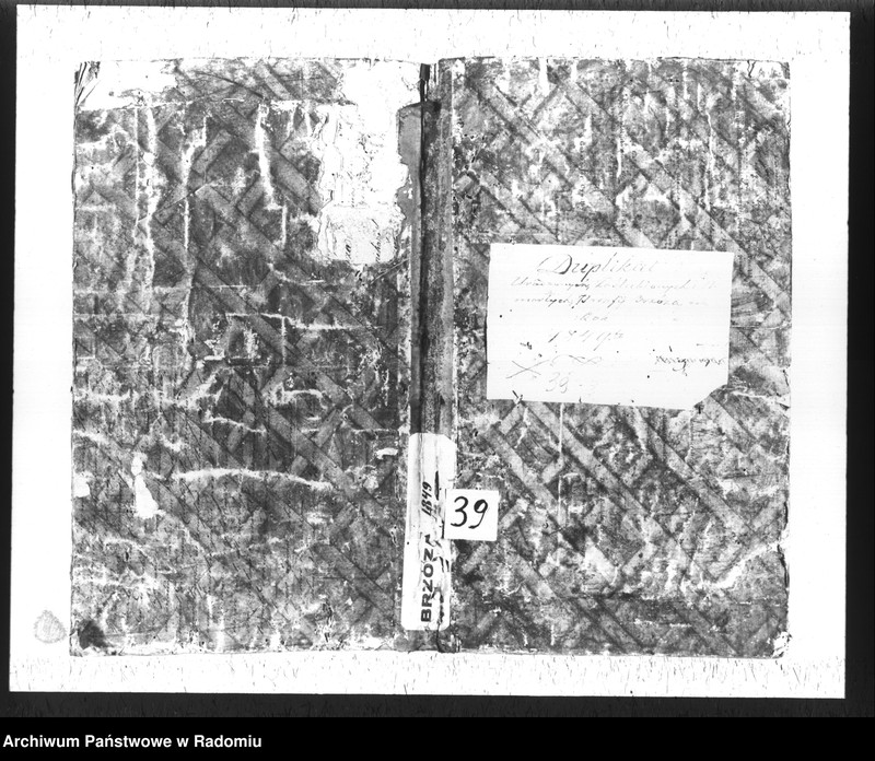Obraz 2 z jednostki "Duplikat urodzonych, zaślubionych i umarłych parafii Brzóza na rok 1849"