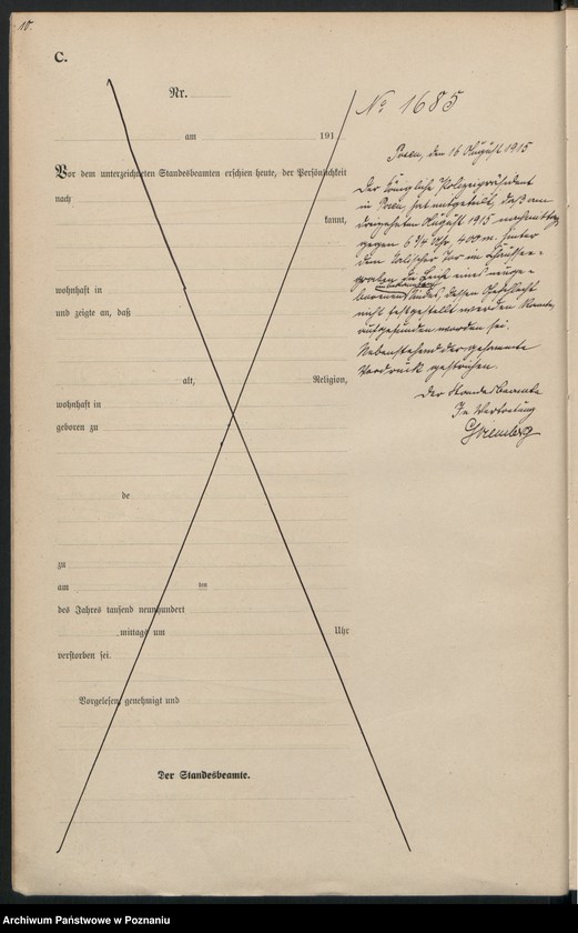 Obraz 12 z jednostki "Księga miejscowa zgonów tom IV [Rejestr główny zgonów]"