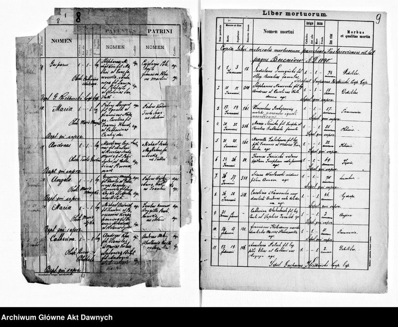 image.from.unit.number "Parafia: Nastazów. Dekanat: Trembowla. Kopie z ksiąg metrykalnych ur., zg. tylko dla wsi Bucniów."