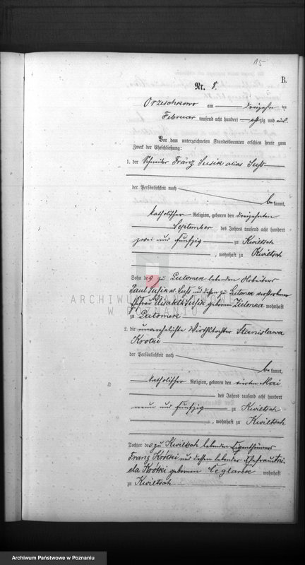 Obraz 17 z jednostki "Księga małżeństw"