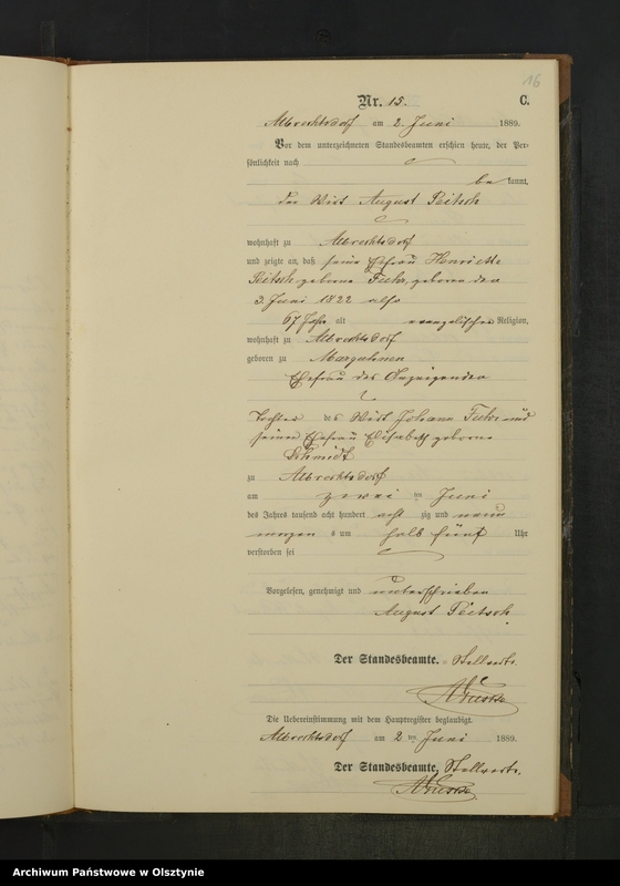 image.from.unit.number "Sterbe-Neben-Register Nr 1 - 27"