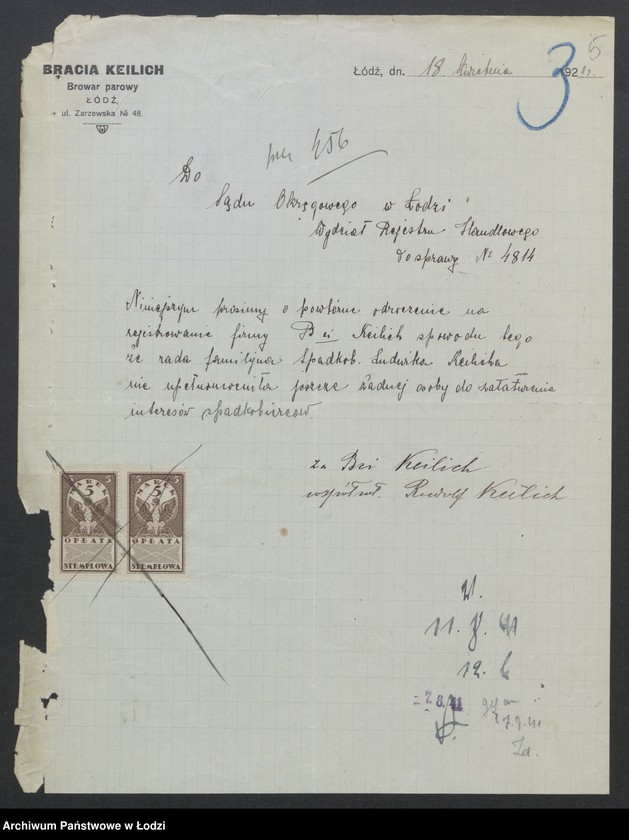 Obraz 7 z jednostki "Bracia Keilich - prowadzenie browaru"