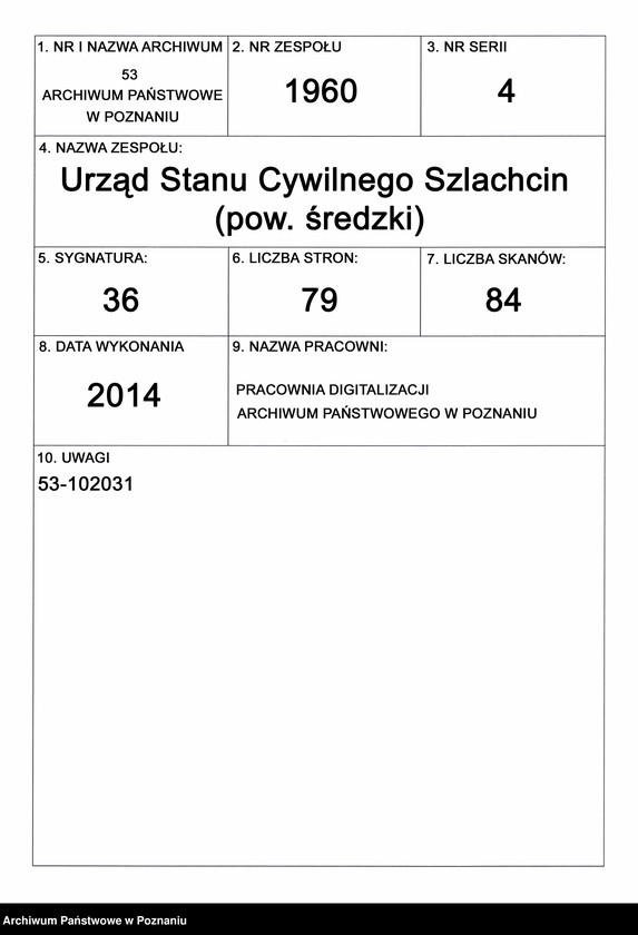 Obraz 1 z jednostki "Księga zgonów"