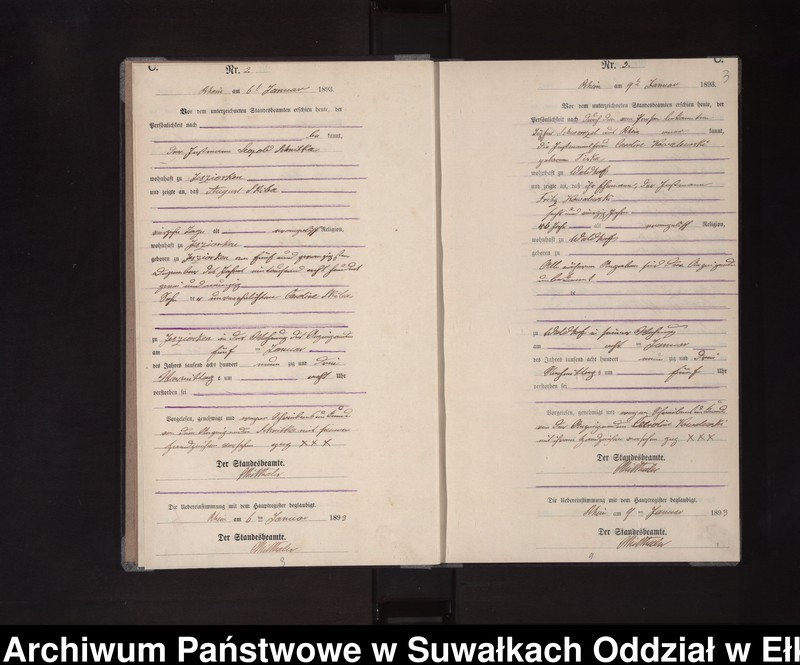 image.from.unit.number "Sterbe-Neben-Register des Königlichen Preussischen Standes-Amtes Orlen Kreis Loetzen"