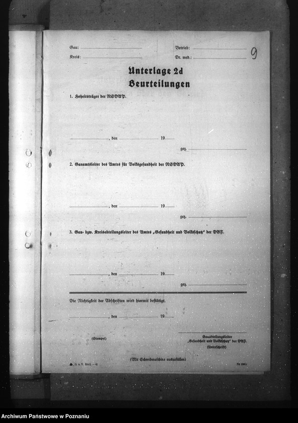 Obraz 13 z jednostki "Einsetzung eines Vertrauensarztes und Errickung eines Sprechzimmers"