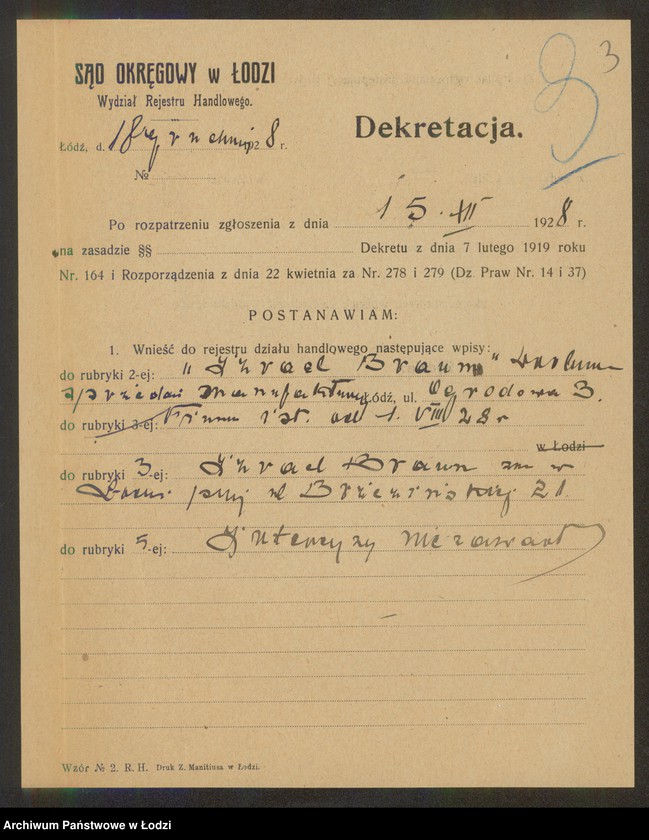 Obraz 5 z jednostki "Izrael Braun – sprzedaż manufaktury"