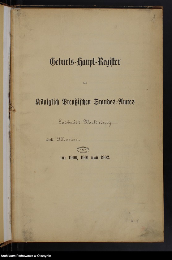 image.from.unit.number "Geburts-Haupt Register Nr 1 - 4,1 i 1 - 3"