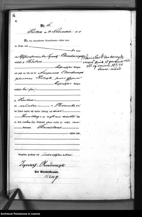 Obraz 20 z jednostki "[Księga urodzeń - miasto]"