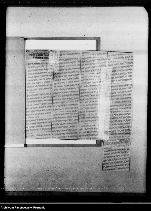 Obraz 5 z jednostki "Emigracja do Ameryki [wycinki prasowe]"