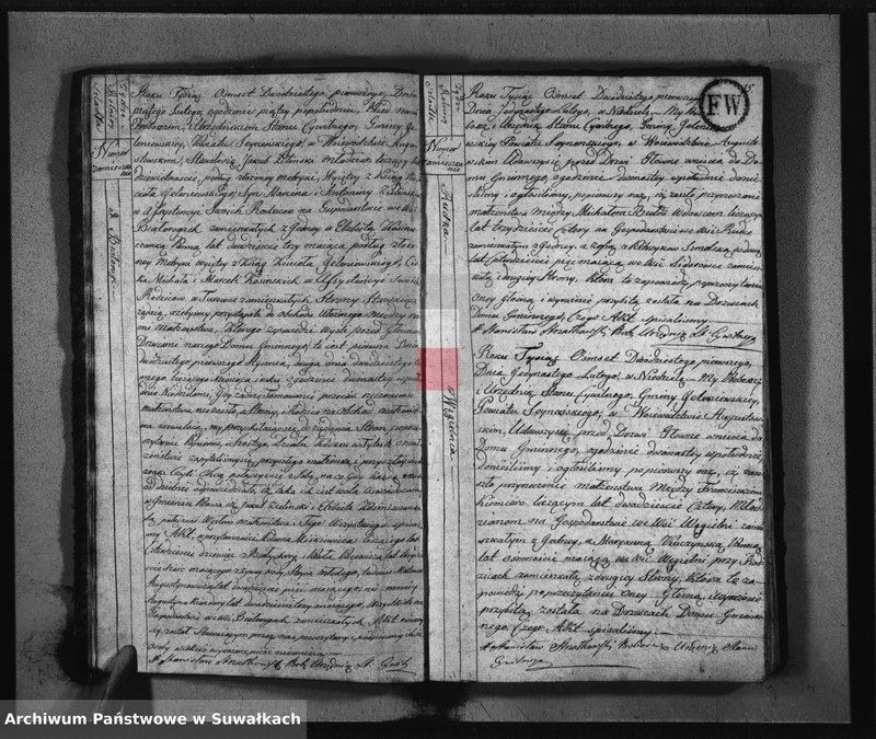 image.from.unit.number "Akta Urzędnika Stanu Cywilnego Zaszlubionych od dnia 1 Stycznia 1821 R-u do dnia ostatniego Grudnia tegoż roku Gminy Jeleniewskiey"