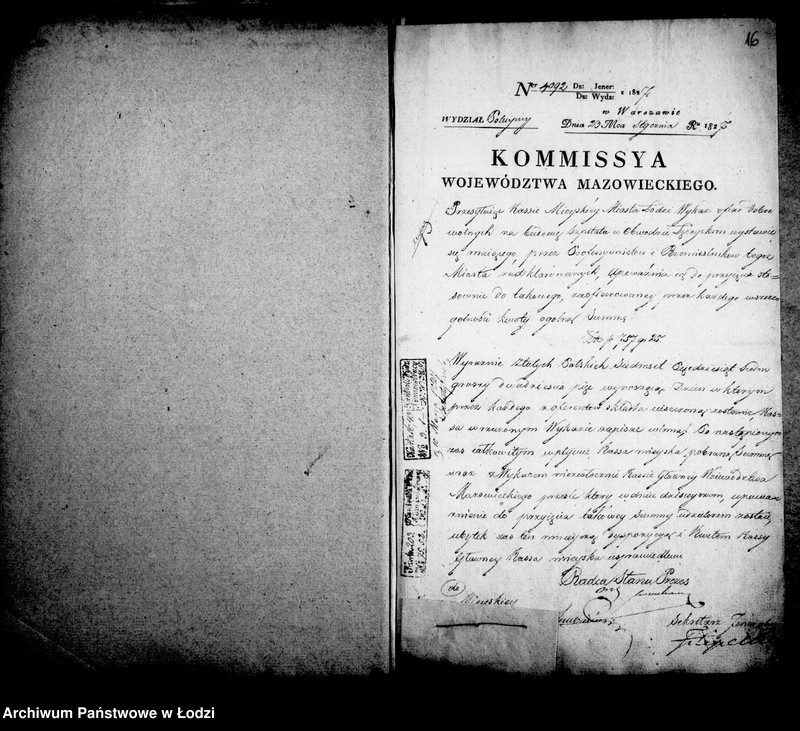 Obraz 15 z jednostki "Akta tyczące się składki dobrowolnej na wystawienie szpitala obwodowego w Łęczycy"