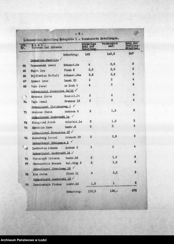 Obraz 10 z jednostki "[Korespondencja PSŻ z wydziałami i resortami w sprawie przydziałów żywnościowych dla ich pracowników]"